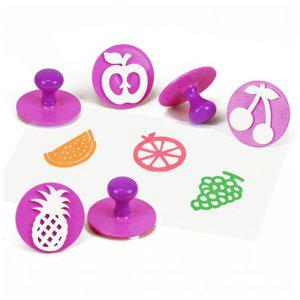 과일모양 미술놀이 6종세트 도장놀이 도장 스탬