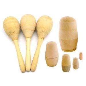 재료 마라카스 마트료시카 러시아인형 공작 원목