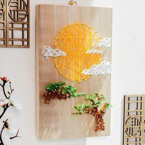 해 추석 액자 소나무 추석놀이 명절 전통 집콕