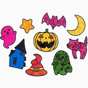 알록달록 오너먼트 썬캐쳐 셀로판지 할로윈 키트