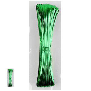 리본끈 공단 인쇄 자수 예쁜 색동공예철사 5000 빵끈 초록 선물포장