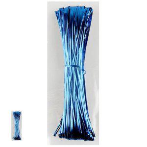 리본끈 공단 인쇄 자수 예쁜 색동공예철사 5000 빵끈 파랑 선물포장