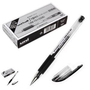 각인 고급볼펜 선물 필기구 판촉물 유니볼 볼펜 0.28mm 10개입 1박스 블랙