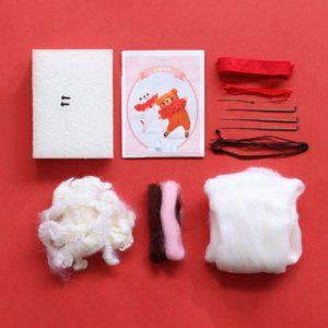 포함 양모펠트 DIY 양모 니들펠트 세트 펠트 바늘 펠