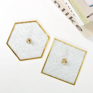 골드 인센스 홀더 향멍 유리 받침대 콘 티코스터 스틱