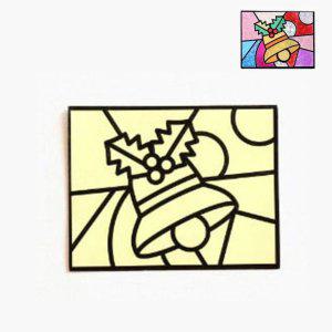 징글벨 크리스마스 재료 반짝이종이 스티커 포일