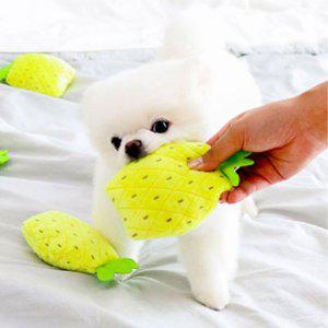 강아지 장난감 봉제 인형 파인애플 향기나는 애완동물