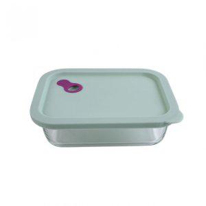 400도 내열 유리 반찬통 (특대) 직사각1040ml 숨쉬는 에어홀 뚜껑 스팀홀