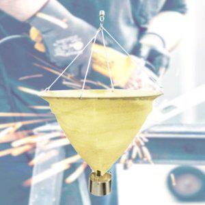 용접우산 불티방지 방염포 비산물 차단 원형 80cm