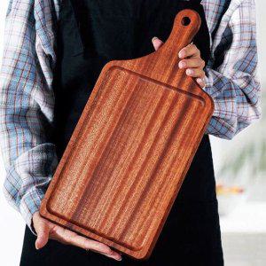 아카시아 손잡이 도마 흑단 나무 플레이팅 조리 도구 주방 용품