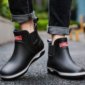 남성용 캐주얼 우천부츠 남자 장마시즌 생활방수신발 통굽힐고무장화
