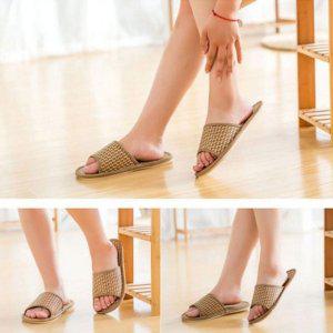 서머 실내용신발 거실용 이지 위빙소재 이지슈즈 실내용오피스룩 미적요소 안정감 통풍 힐슬리퍼