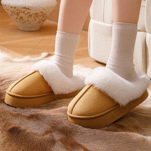 올데이 볼륨 퍼원단우먼 완충력 엣지 퍼소재 실내화