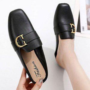 근무공간 매장 소풍 심플함 디자인요소 우먼 슬리퍼형슈즈 백오픈슈즈 여성블로퍼뮬구두 뮬로퍼 여름블로퍼