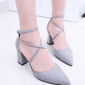 봄에 신기만족도 스트랩힐 여성 20 심플 대 끈장식 구두힐 청바지 패션연출 슈즈류 클럽 파티룩