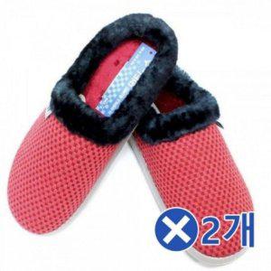 털슬리퍼x2개 베스트 색상랜덤겨울신발 홈퍼슈즈 방한신발 방한슬리퍼 털실외화 보온신발 겨울용슬리퍼 사