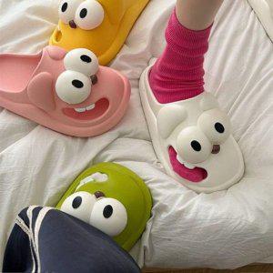 강아지모티브 샌들저소음구조 룸슈즈 오피스용 베이직 완충력 캐릭터요소 레이디 말랑말랑 집슬리퍼