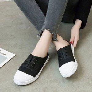 우먼 데일리캐주얼 슬리퍼형슈즈 러닝화 플랫슈즈 컴포트 로우탑 패션슈즈 어글리슈즈 풋웨어 러닝화 실내