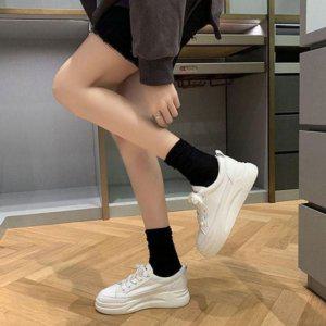 투컬러 이지 여성용 올데이 데일리캐주얼 힐업 캐주얼슈즈 트레이닝화청키디자인 풋웨어 러닝슈즈 홈슬리퍼