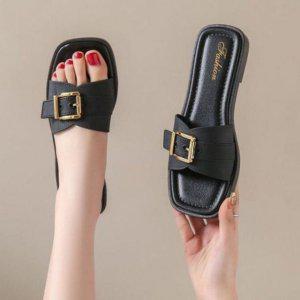 여자근무공간 간편 외출활동 로우힐 버클포인트 디자인포인트 스타일링 홈슬리퍼 스탠다드 경량감 착화쿠션