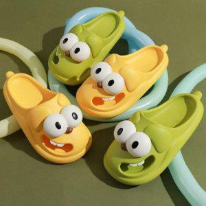 편안함 동물디자인왕눈이 실내화 PVC 이지 말랑한 충격흡수 구멍 바둑이 오피스용 큐트 볼륨감