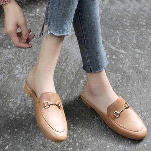 우먼 블로퍼뮬 스타일요소 홈슬리퍼 스쿨라이프선생님 데일리 슈즈 중년 여성용 이쁜 여성화 미적요소 오피