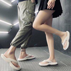 여성용 베이직 EVA원단 윙스탠다드 쪼리샌들 홈슬리퍼 웨지형 충격흡수 통굽조리