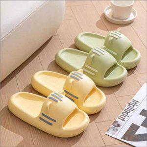 캐릭터장식 야옹이이지슈즈 고양이귀 레이디 데일리룩 거실용 두툼한 홈슬리퍼 논슬립