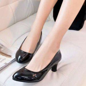 베스트 5센티 에나멜가죽 레이디 구두힐여성힐 클래식로퍼