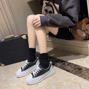 여자 플랫화 키높이굽 데일리슈즈봄신발 편안함 운동화 여성용 여성키 베스트 유행 굽높은 여학생 이지캐주