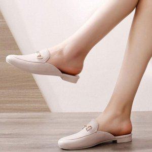 베이직 캐주얼 우먼서머 컴포트 커플외출 스타일링 뮬슈즈 실내화 패션슈즈 홈공간 홈슈즈 오피스 뮬슬리퍼