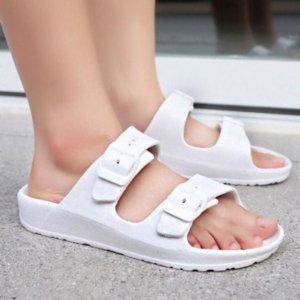 여성용 스타일 신발류 데일리룩 근무공간 외출활동휴가 착화감 실내화 페어아이템 물고기 EVA재질 라탄디자