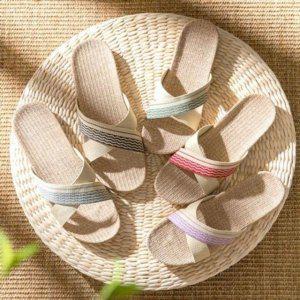 저소음 통기성좋은 물결엑스선 왕골슬리퍼 룸슈즈단체슬리퍼 펜션슬리퍼 학원 클래식 학교용 단체