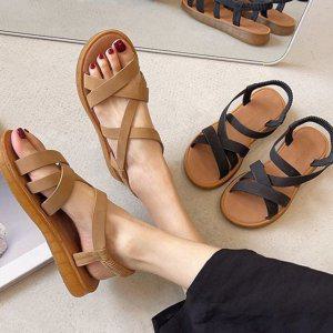 쫀득몰드창 위빙 밴드스트랩뒷밴딩 편의성 데일리 여성여름슈즈