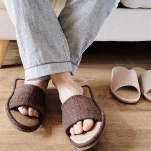 린넨패브릭 룸 데일리룩 실내화 인도어용 근무공간총간소음 실내용신발