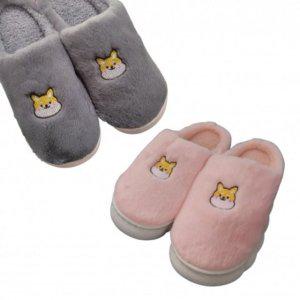 베이직 큐트 펫디자인 보온감 겨울용실내공간 퍼슬리퍼 학교용 학원 도서관 근무공간 커플템 우정템