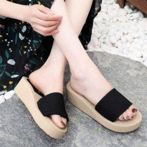 플랫굽 패션트렌드 올 홈슬리퍼밴딩처리 실내화 웨지굽 학생용 여성용슬리퍼 교사슬리퍼 푹신한슬리퍼 발편