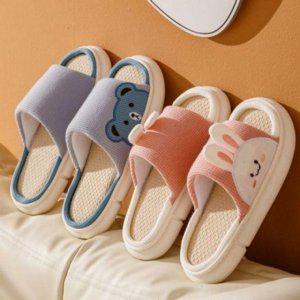 룸슈즈 시즌트렌드 올 데일리 부드러움 커플용 이지슈즈 핑 룸슬리퍼 발편한실내화 면거실화커실내화