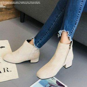 레이디 삭스형 롱부츠 앵글디자인퍼슈즈 데일리룩 스웨이드소재 보온부츠