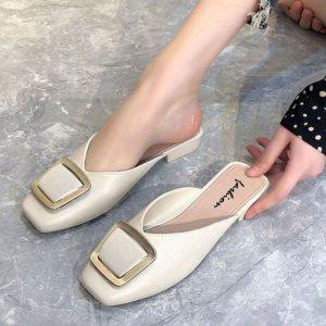 사각 버클디테일 베스트 편하게 신기 퀄리티 우먼홈슬리퍼 오픈백로퍼 여성블로퍼 뮬구두 뮬로퍼 여름블로