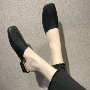 스퀘어토 낮은굽 편하게 신기 퀄리티 여자캐주얼뮬 홈슬리퍼 여성블로퍼 프리미엄 뮬구두 뮬로퍼 여름블로