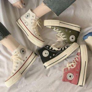 여자 하이 로우탑 스타일 캐주얼화 캐주얼룩 패션슈즈 AP 플랫화 어글리디자인 심플신발 부츠슈즈