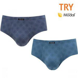 남성 TRY 면팬티 남자브리프 2매 남자삼각팬