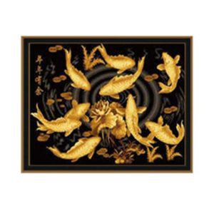 DIY 명화그리기 유화 페인팅 골드펄 황금잉어 40X50