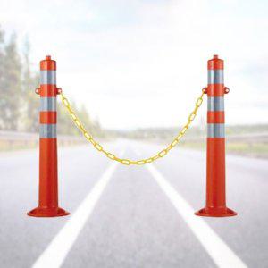 차선규제봉 도로 주차금지 도로봉 고리형 체인포함