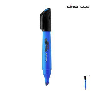 노랑형광펜 수업용 공부용 필기용 암기펜 고체 노크식 파스텔 트리마 형광펜 12개입 파랑색