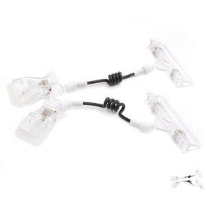 디자인메모꽂이 거치대 철제 디자인디스플레이 POP클립 집게 대 클립 전선줄 2개입