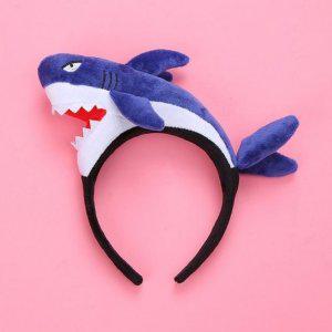 할로윈 상어 샤크 코스프레 머리띠 죠스 헤어밴드 코