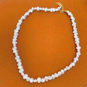 악세사리 주얼리 못난이 목걸이 행사용 진주 코디 소