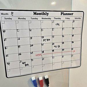 일정표 캘린더 고무자석 화이트보드 회의 마카 사무실